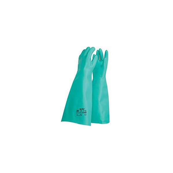 Ansell Chemical Resistant Gloves, 22, Green, 1 PR 117299 - main